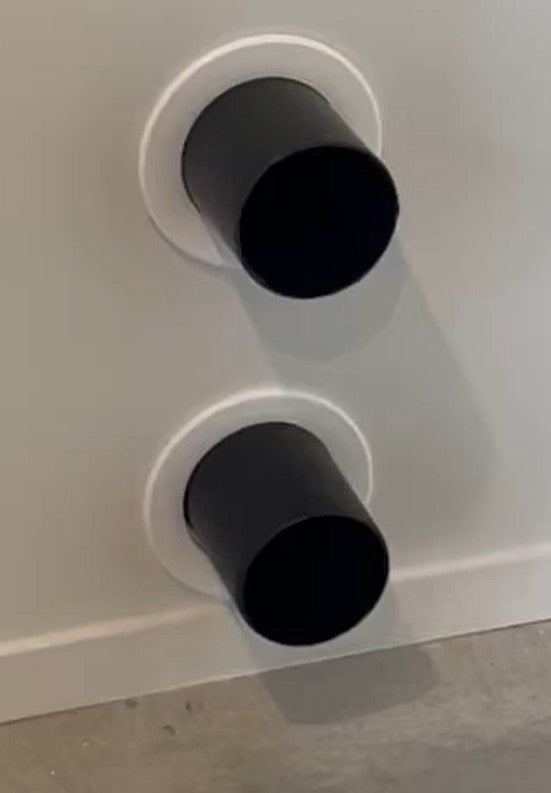 Plastic white wall flange image 0