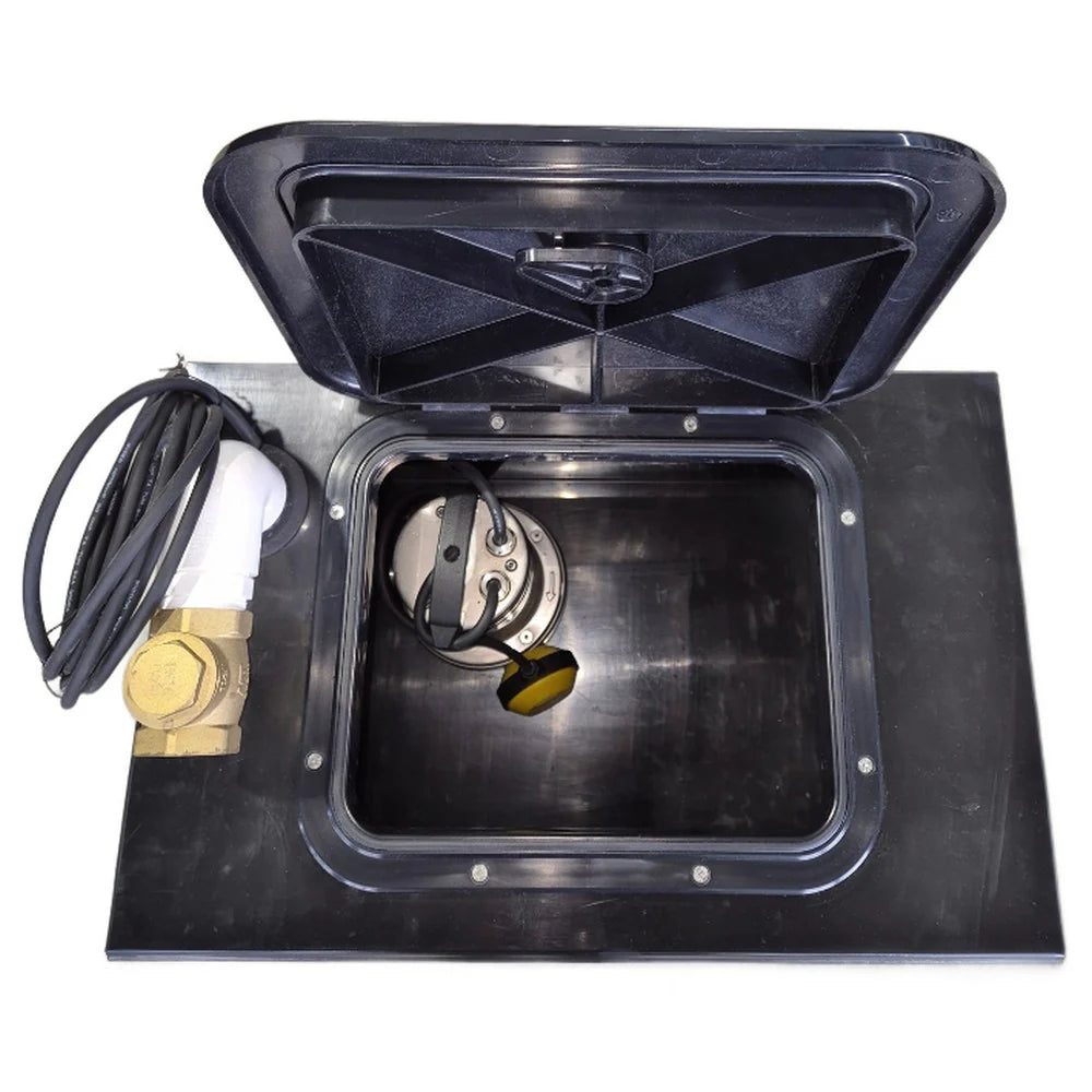 Plastic 75L Pump Chamber c/w Submersible Vortex Pump image 3