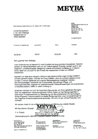 Meyra Production reference letter